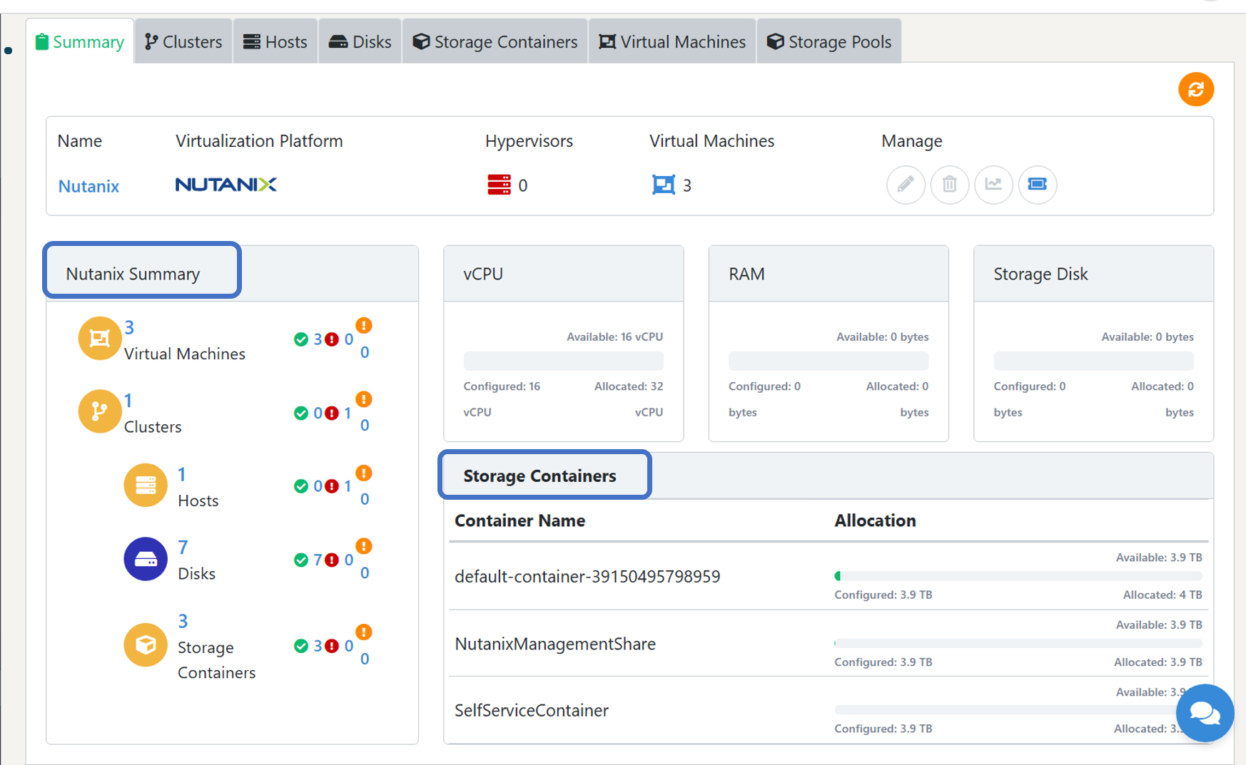 Cloud Type –Nutanix